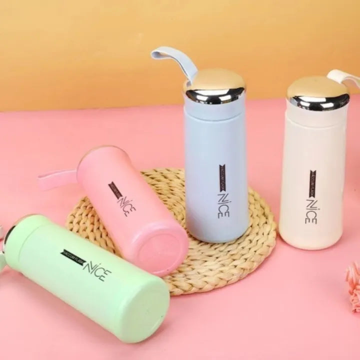 Nice 400ml Double Walled Glass and Protective Outer Shell Water Bottle