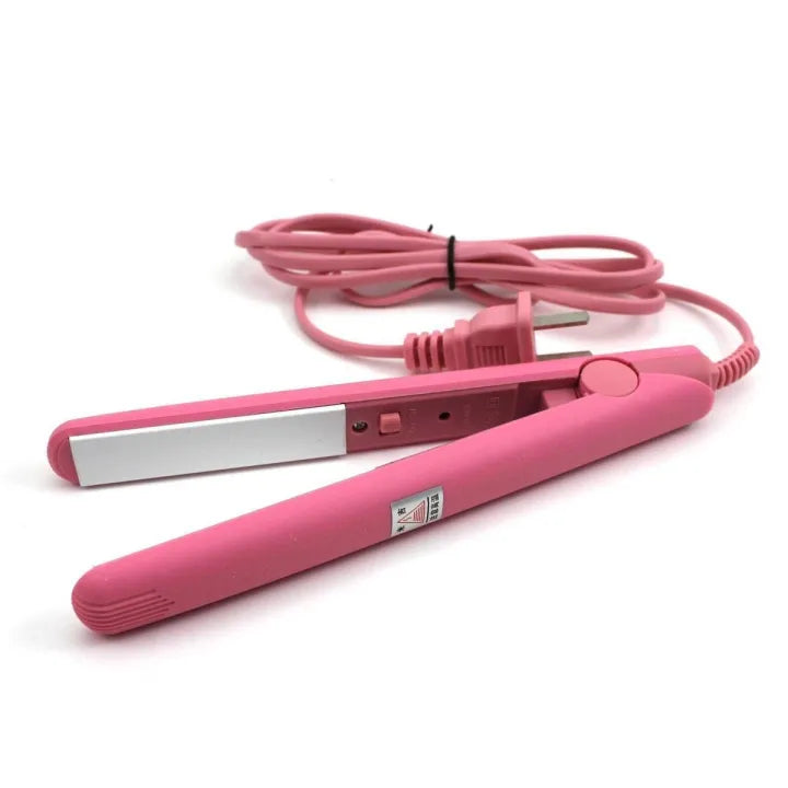 Mini Portable Hair Straightener and Curler – Compact Ceramic Travel Flat Iron