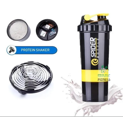 Safari Smart 3 in 1 Sports Shaker and Water Bottle with Storage Compartments