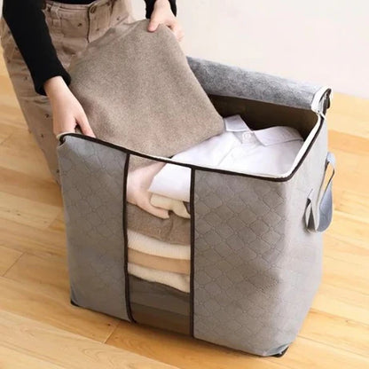 Multi-Purpose Foldable Storage Bags for Clothes, Bedding, and Travel - Large Capacity Organizer with Durable Material
