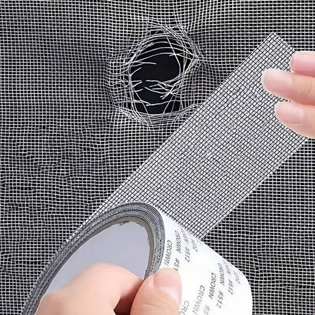 Waterproof Window Screen Net Repair Tape – Self Adhesive Fiberglass Mesh Patch
