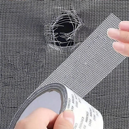 Waterproof Window Screen Net Repair Tape – Self Adhesive Fiberglass Mesh Patch
