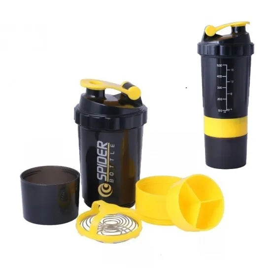Safari Smart 3 in 1 Sports Shaker and Water Bottle with Storage Compartments