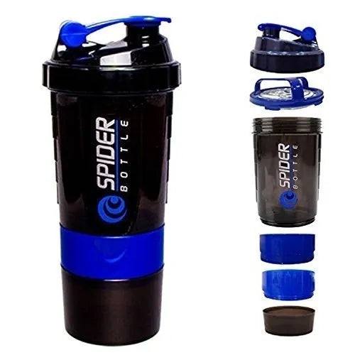 Safari Smart 3 in 1 Sports Shaker and Water Bottle with Storage Compartments