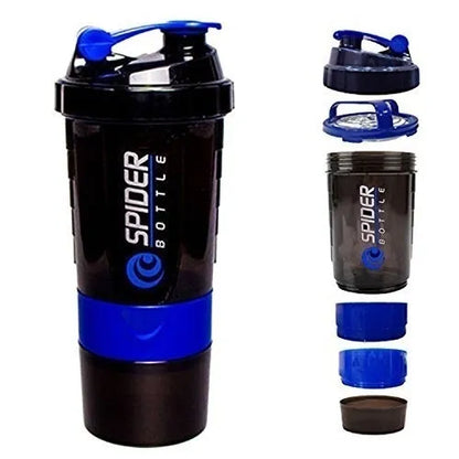 Safari Smart 3 in 1 Sports Shaker and Water Bottle with Storage Compartments