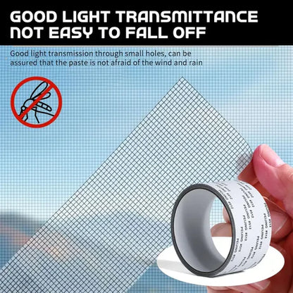 Waterproof Window Screen Net Repair Tape – Self Adhesive Fiberglass Mesh Patch
