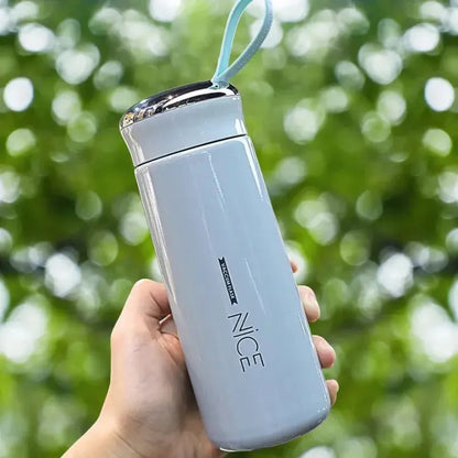 Nice 400ml Double Walled Glass and Protective Outer Shell Water Bottle