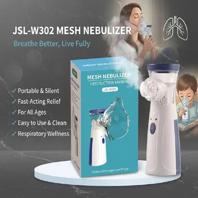 Portable Handheld Mesh Nebulizer Machine with Adult and Child Masks