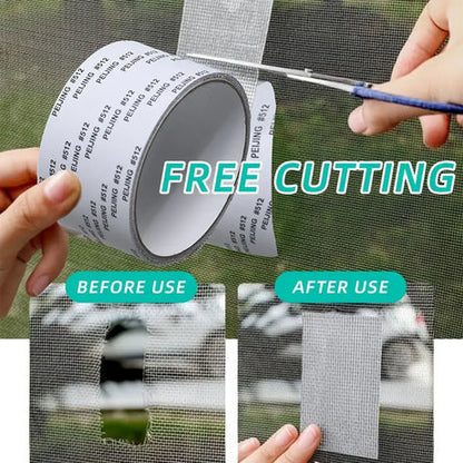 Waterproof Window Screen Net Repair Tape – Self Adhesive Fiberglass Mesh Patch