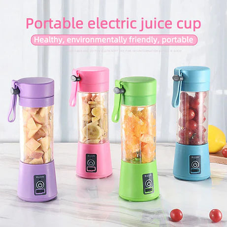 Portable USB Rechargeable Juicer Blender – 6 Blade Stainless Steel Personal Smoothie Maker
