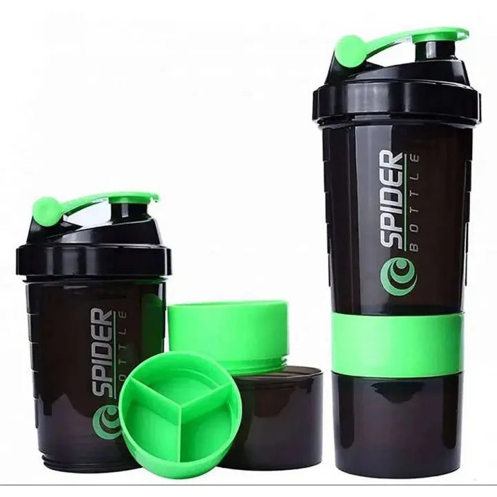 Safari Smart 3 in 1 Sports Shaker and Water Bottle with Storage Compartments