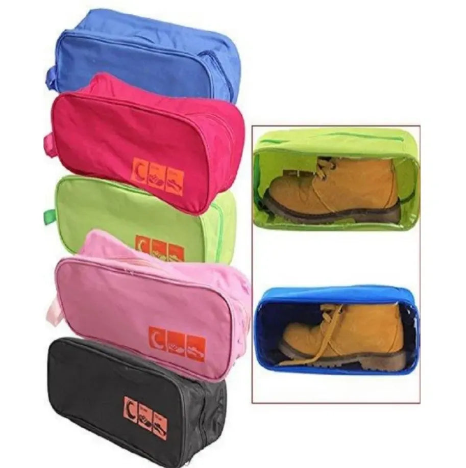 Pack of 10 - Minimalist Travel Shoe Organizer Storage Bags