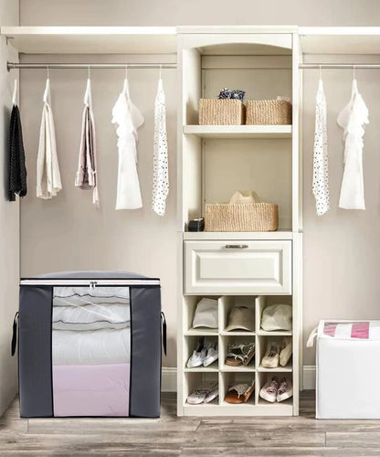 Multi-Purpose Foldable Storage Bags for Clothes, Bedding, and Travel - Large Capacity Organizer with Durable Material