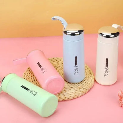 Nice 400ml Double Walled Glass and Protective Outer Shell Water Bottle
