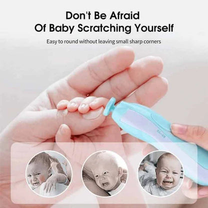 Premium 2-in-1 Electric Baby and Adult Nail Trimmer Set – 6 Grinding Heads