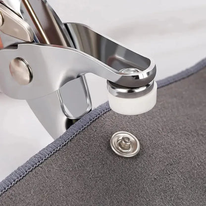 Professional Metal Snap Button Press Plier and 9.5mm Prong Ring Fastener Kit