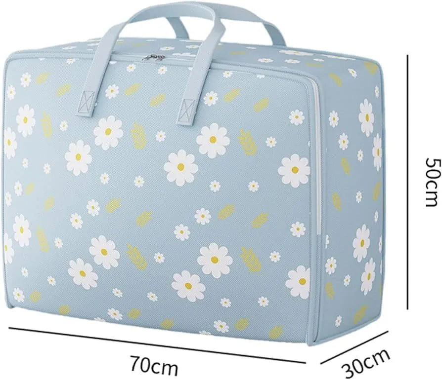 Extra Large Cotton Quilt and Clothing Storage Organizer Bag