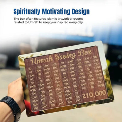 Premium Wooden Money Saving Box with 1,000,000 PKR Goal Tracker