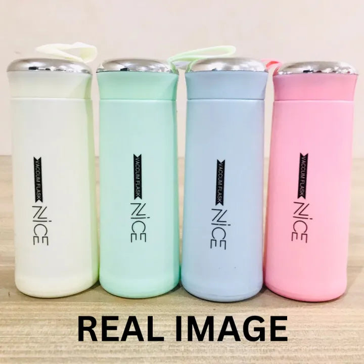 Nice 400ml Double Walled Glass and Protective Outer Shell Water Bottle