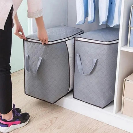 Multi-Purpose Foldable Storage Bags for Clothes, Bedding, and Travel - Large Capacity Organizer with Durable Material