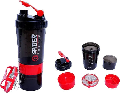 Safari Smart 3 in 1 Sports Shaker and Water Bottle with Storage Compartments