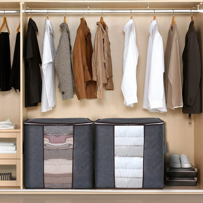 Multi-Purpose Foldable Storage Bags for Clothes, Bedding, and Travel - Large Capacity Organizer with Durable Material
