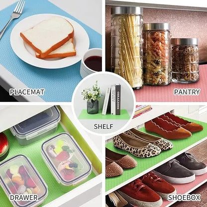 Premium Waterproof Refrigerator Liners and Shelf Protector Mats – 4 Piece Pack
