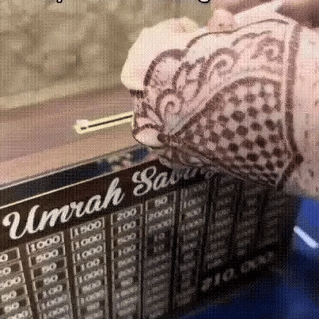 Premium Wooden Money Saving Box with 1,000,000 PKR Goal Tracker