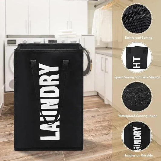 Premium Foldable Laundry Basket and Breathable Clothes Storage Bin