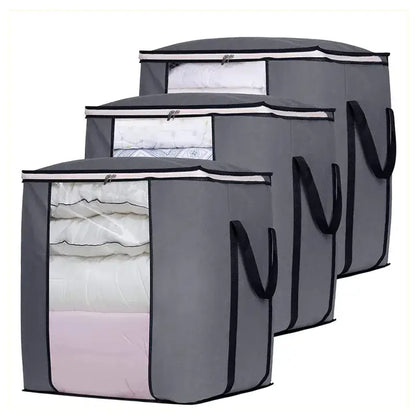 Multi-Purpose Foldable Storage Bags for Clothes, Bedding, and Travel - Large Capacity Organizer with Durable Material