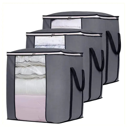 Multi-Purpose Foldable Storage Bags for Clothes, Bedding, and Travel - Large Capacity Organizer with Durable Material