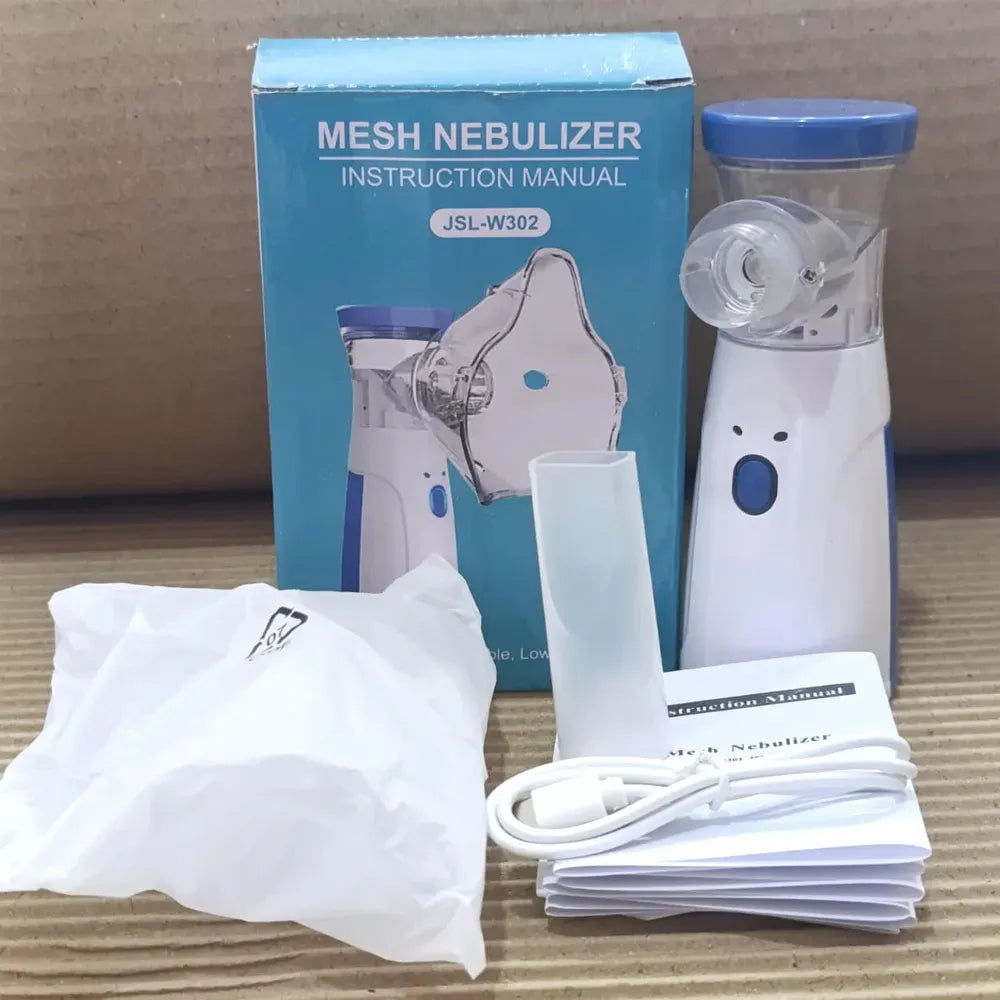 Portable Handheld Mesh Nebulizer Machine with Adult and Child Masks