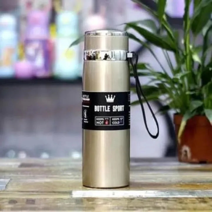 High-Capacity Stainless Steel Sports Thermos Flask – Hot and Cold Water Bottle