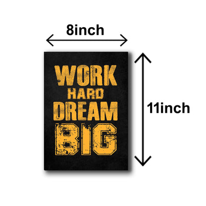 Pack of 6 Motivational Quotes Sticky Wooden Canvas Frames